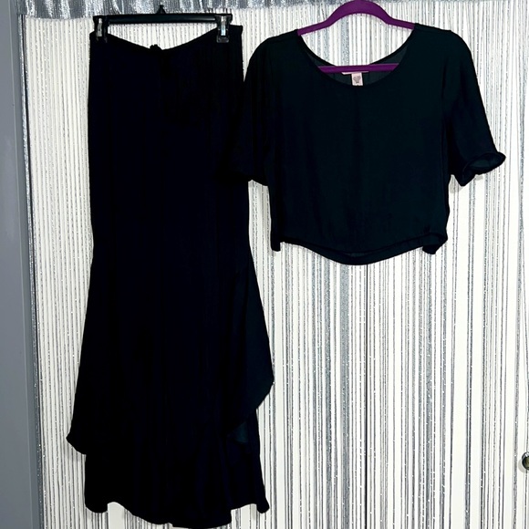 Other - Victoria Secrets black satin pajama set.